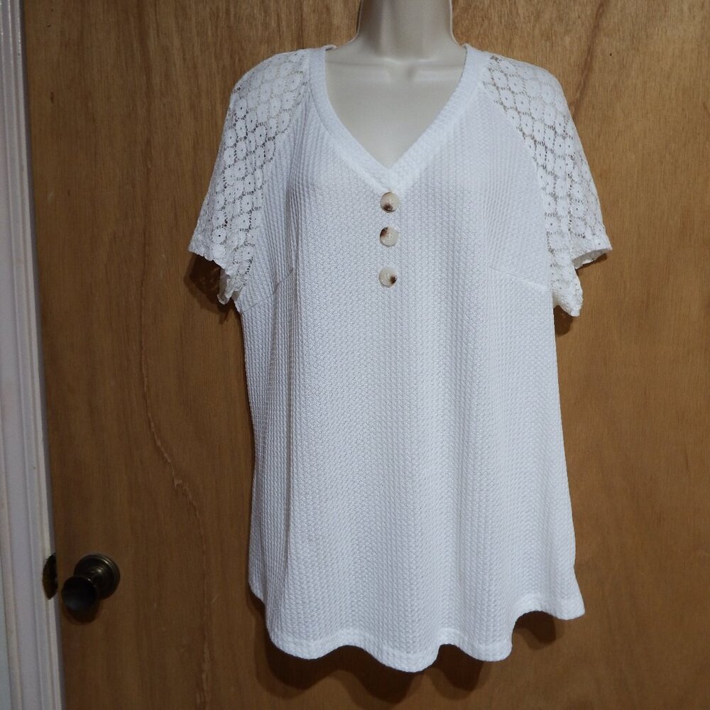 Women's short sleeve top, Size 1X